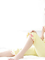 Ichika Nishimura Asian is the cuttest doll in yellow pyjamas